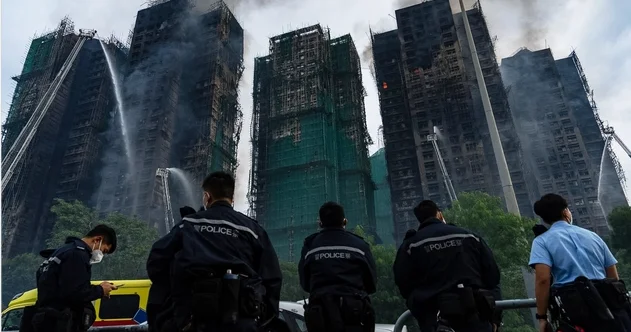 Honkonqdakı yanğına görə 12 nəfər həbs edildi Ailələrə kompensasiya veriləcək