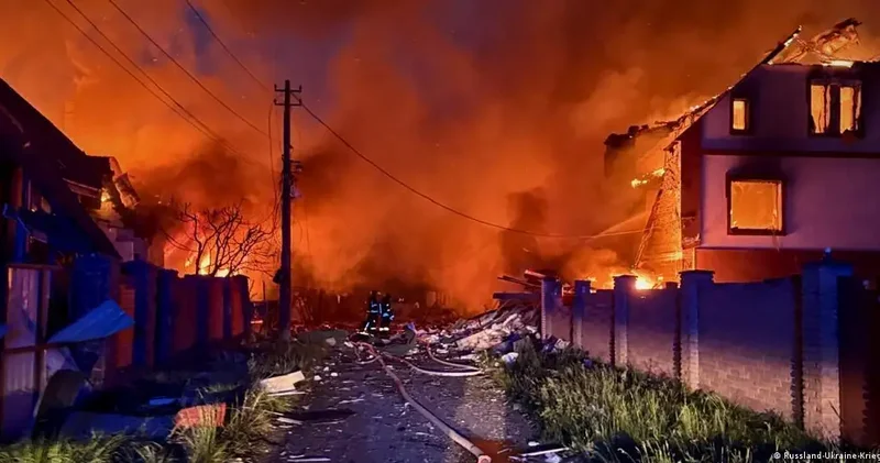 “Rusiyanın Ukraynaya kütləvi gecə hücumları: sülh danışıqları fonunda artan gərginlik“ “Deutsche Welle“
