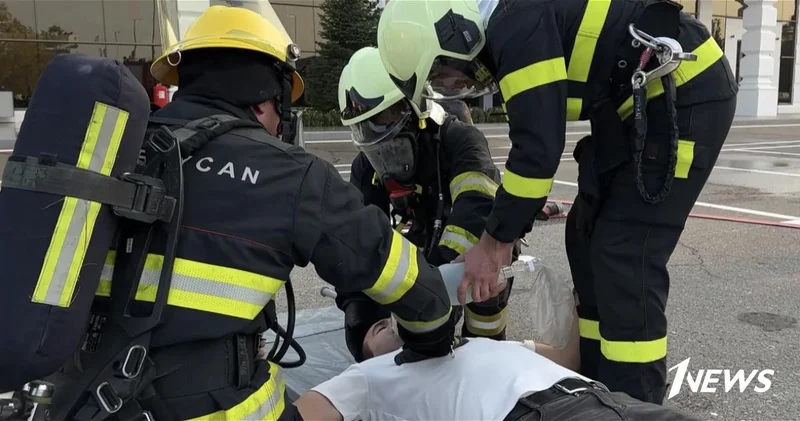 В Габалинском международном аэропорту прошли учения МЧС ФОТО ВИДЕО