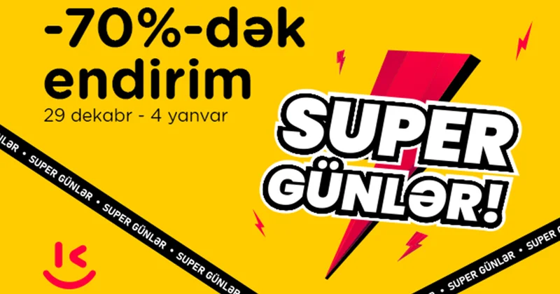 “Kontakt”da ilin son və ən böyük endirimləri başladı 7 gün 70% dək endirim!