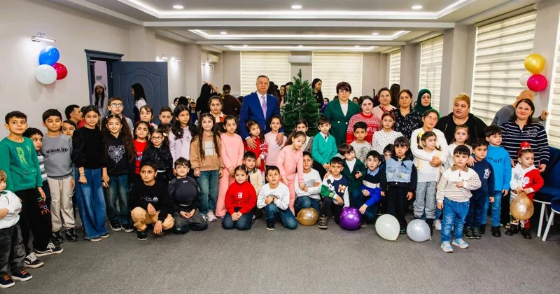 Şəhid, qazi və sosial qayğıya ehtiyacı olan ailələrin övladları üçün bayram tədbiri keçirilib