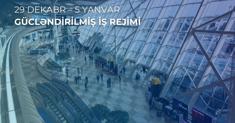 Международный аэропорт Гейдар Алиев будет работать в усиленном режиме