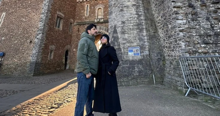 İlqar Mikayıloğlu və xanımı Uelsdə Fotolar