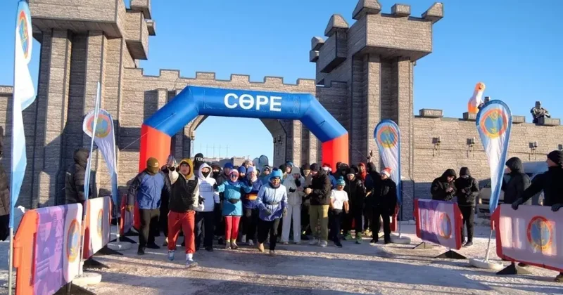 В свой день рождения 92 летняя жительница Астаны пробежала новогодний забег