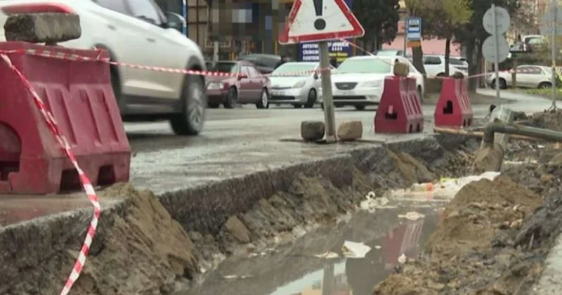 Qaz xətlərinin yenilənməsi insanları işıqsız qoydu VİDEO