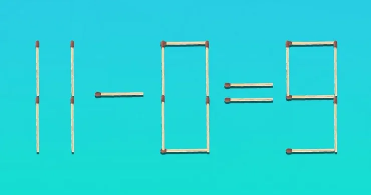 Çətin TAPMACA: tənliyin həlli üçün yalnız bir kibrit çöpünü hərəkət etdirin