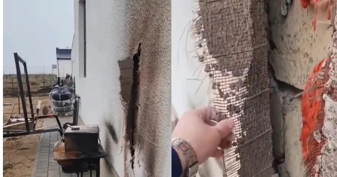 Qarabağda yeni tikilən evdə yanan materialdan istifadə edilib, vətəndaş narazıdır VİDEO