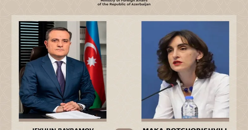 Ceyhun Bayramov gürcüstanlı həmkarı ilə iki ölkə arasında dostluq münasibətlərinin cari vəziyyətini müzakirə edib