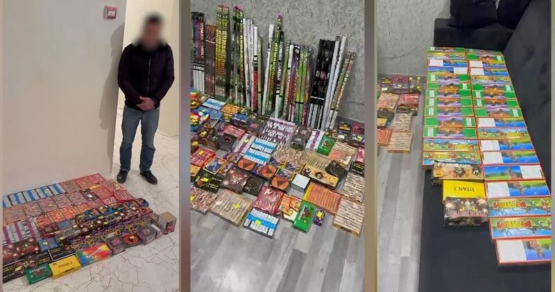 В Баку выявили крупную партию пиротехники ВИДЕО