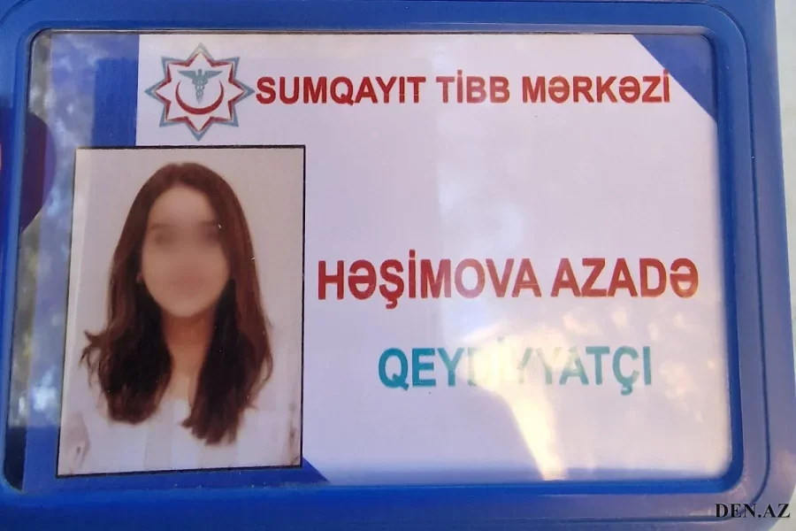 Sumqayıtda şəhid qızını xəstəxanaya təmizlikçi kimi işə götürüb qeydiyyatçı olaraq işlədirlər? RƏSMİ AÇIQLAMA