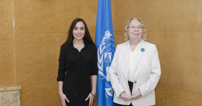 Вице президент Фонда Гейдара Алиева Лейла Алиева встретилась с генеральным директором Женевского офиса ООН (ФОТО)