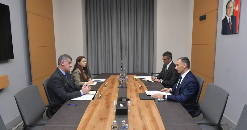 Rəşad Nəbiyev BP nin Azərbaycan, Gürcüstan və Türkiyə üzrə regional prezidenti Cio Kristofoli ilə görüşüb