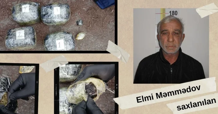 Крупная партия марихуаны и опиума обнаружена у 62 летнего наркоторговца в Азербайджане
