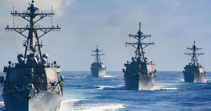 Американская военно морская группировка на Ближнем Востоке достигла 11 боевых кораблей