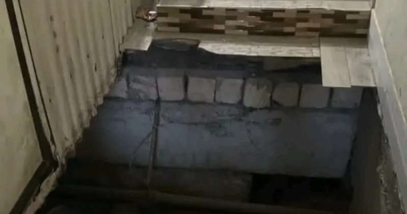 В бакинской многоэтажке провалился пол