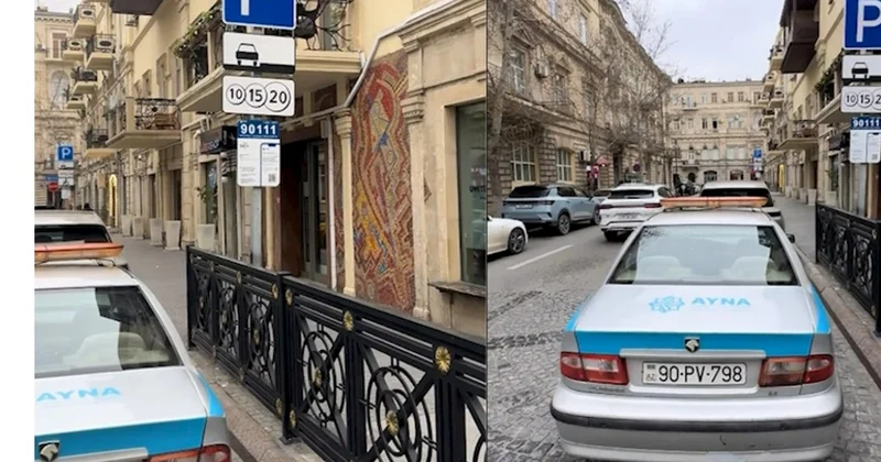 Məmur Bakının mərkəzində qaydaları pozdu: Narazılığa səbəb oldu VİDEO