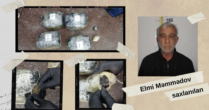 Keçmiş məhkum 5 kq narkotiklə tutuldu VİDEO