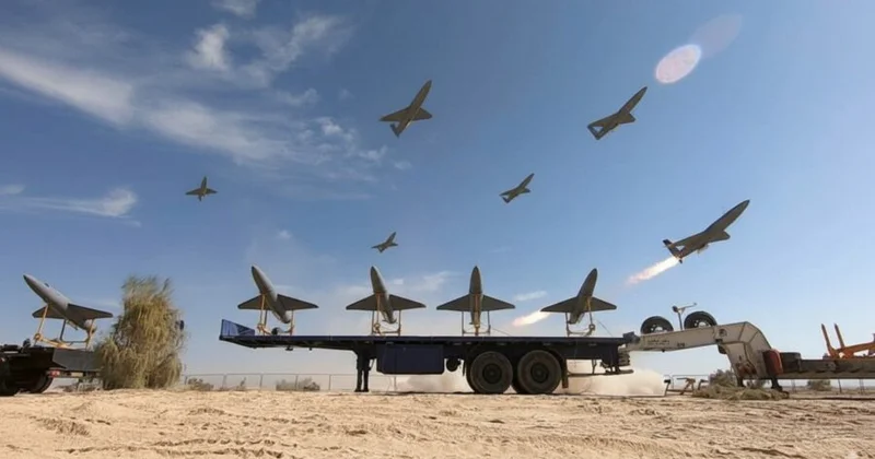 Rusiya dron sürüsü ilə hücuma keçdi Ukrayna məlumat yaydı