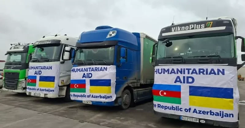 Тепло для Украины из Азербайджана: Баку направил новые гуманитарные конвои Украине