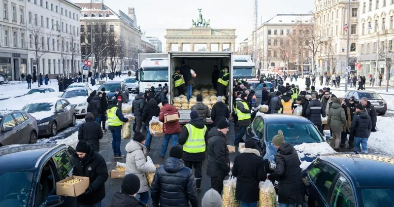 Великое спасение картофеля : в Германии раздают сотни тонн урожая