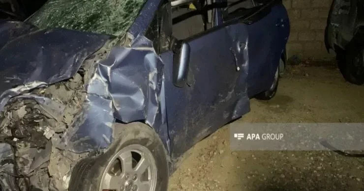 Tovuzda iki minik maşını toqquşdu: yaralananlar var