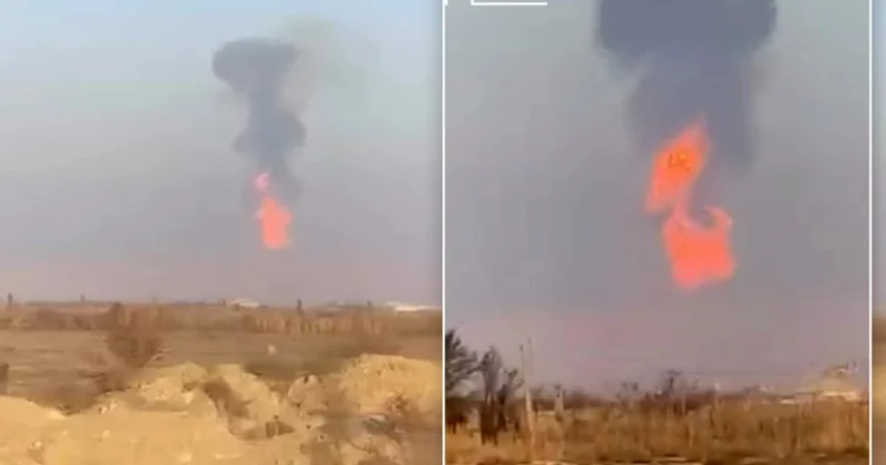 Ələt istiqamətində vulkan püskürüb ANBAAN VİDEO