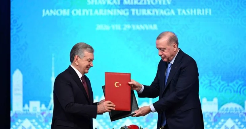 Yeni nəqliyyat dəhlizləri Özbəkistan və Türkiyə liderlərinin danışıqlarında əsas mövzulardan biri olub