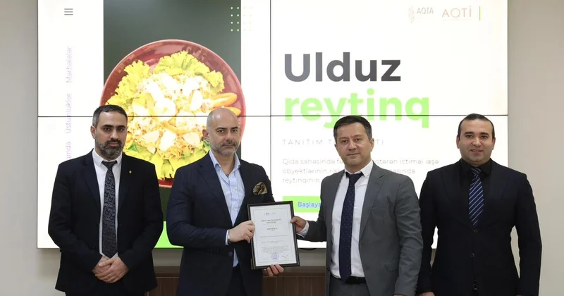 “Xəmsə” restoranına “5 ulduz” sertifikatı təqdim olundu FOTOLAR