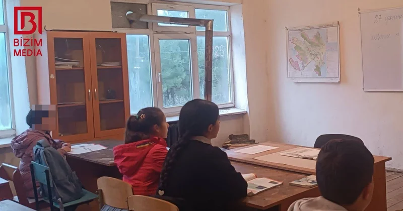 Qaz çəkilən kənddə qazsız MƏKTƏB Bu təhsil müəssisəsi hələ də odunla İSİDİLİR FOTO