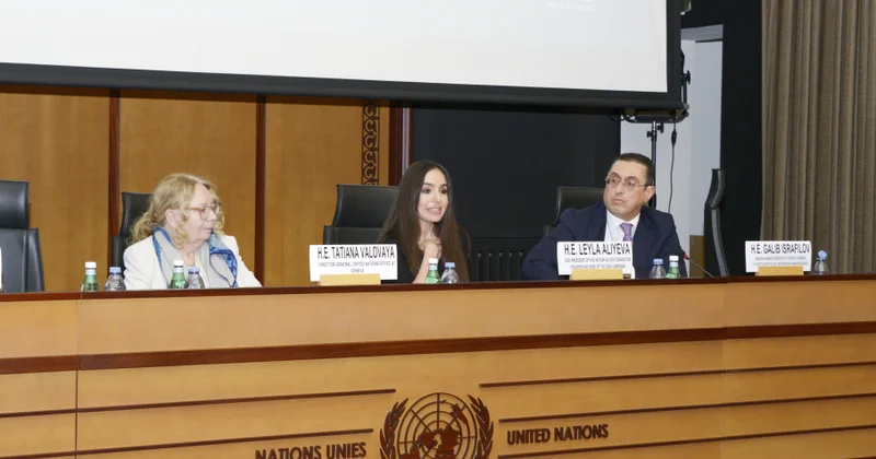 С участием вице президента Фонда Гейдара Алиева Лейлы Алиевой в Женеве обсуждены экологические проблемы Каспийского моря (ФОТО)