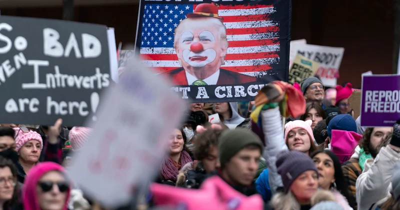 В США прошли более трех тысяч акций протеста против политики Трампа