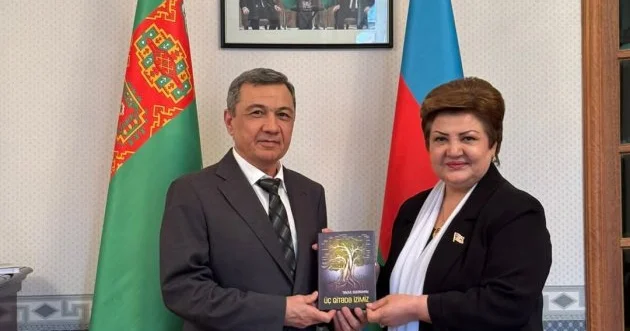 Deputat Tənzilə Rüstəmxanlı Türkmənistanın Azərbaycandakı səfiri ilə görüşüb