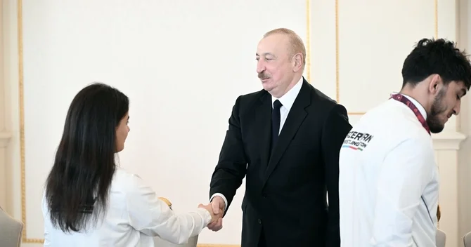 Dövlət başçısı: Əminəm ki, gələcəkdə də qızlar qızıl medal qazanacaqlar, mən buna şübhə etmirəm