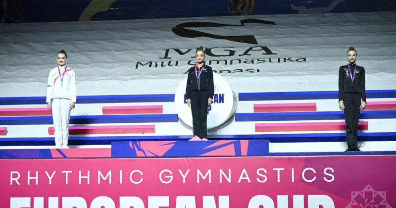 Bədii gimnastika üzrə Avropa Kubokunda ilk mükafatçılar bəlli olub FOTO