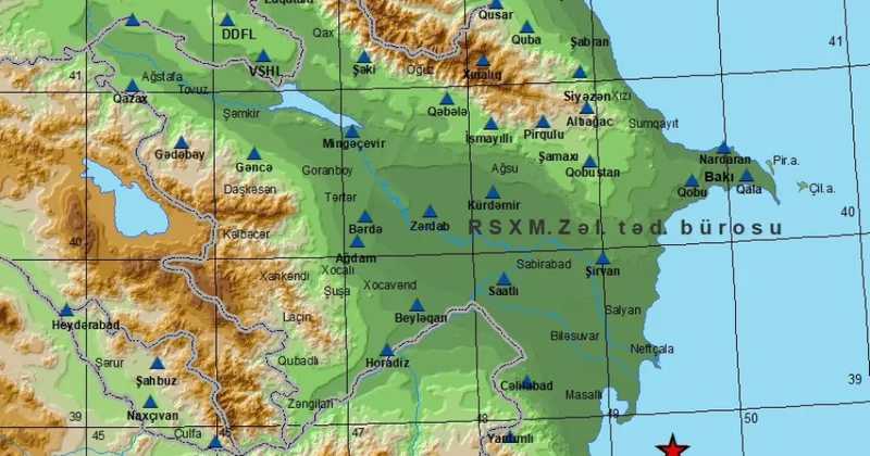 Xəzərdə zəlzələ olub