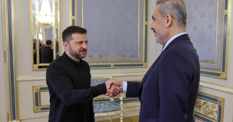Hakan Fidan Zelenski ilə görüşdü FOTO