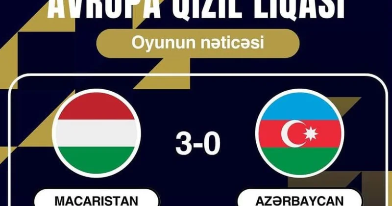Voleybol üzrə Azərbaycan millisi Avropa Qızıl Liqasının ilk oyununda məğlub olub