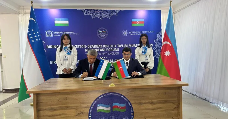 ADNSU nun beynəlxalq əlaqələri genişlənir: Özbəkistanın doqquz universiteti ilə memorandum imzalanıb