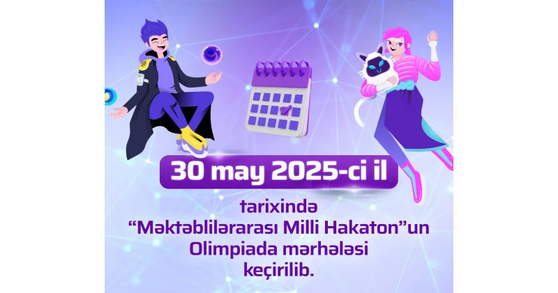 “Məktəblilərarası Milli Hakaton 2025” müsabiqəsinin olimpiada mərhələsi keçirilib
