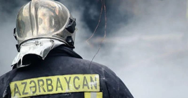 Binəqədi rayonunda quru otluq sahədə yanğın olub