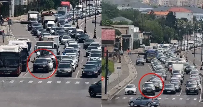 Qəza zamanı avtomobilləri yoldan kənara çəkin NİİM dən sürücülərə XƏBƏRDARLIQ FOTO