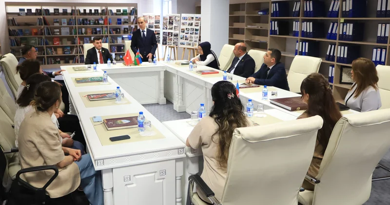 Türkiyənin Şəhid Ailələri və Qaziləri Dərnəyinin başqanı Mərkəzi Elmi Kitabxanada olub