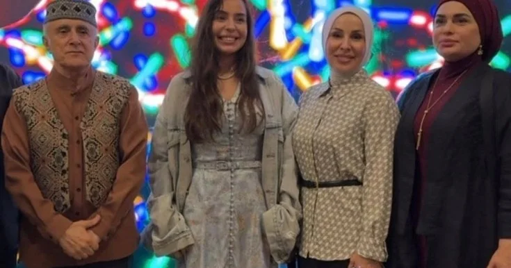 Alim Qasımov və qızları Leyla Əliyeva ilə bir arada Fotolar