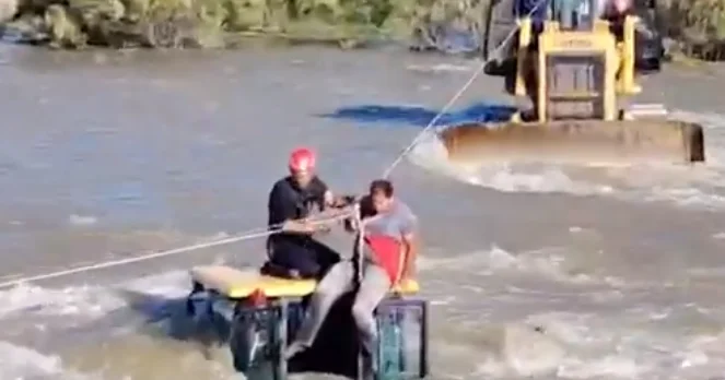 В Нахчыване мужчину спасли из реки ВИДЕО