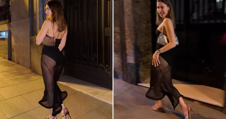 Afra Saraçoğlu geyimi ilə sosial medianı iki yerə böldü