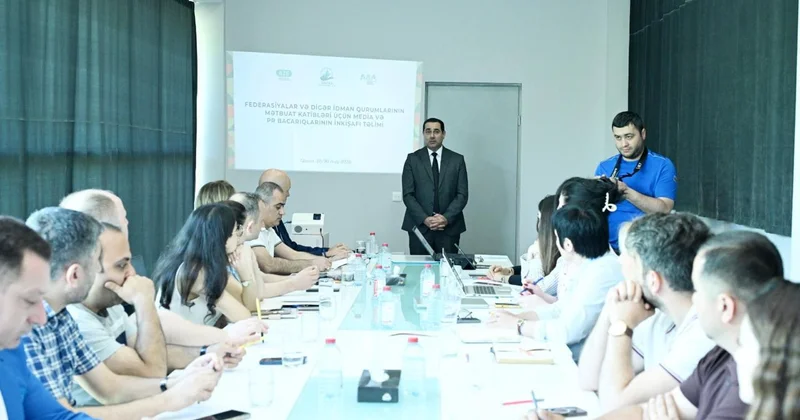Qazaxda federasiyaların mətbuat katibləri üçün təlim
