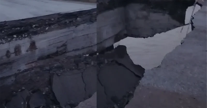 Siyəzəndə sel körpünü dağıtdı: Kiçik Həmyə kəndinə gedən əsas yol bağlandı