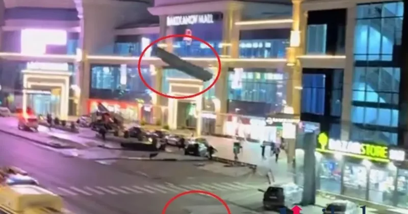 Крыша бакинского торгового центра разлетелась в разные стороны ВИДЕО