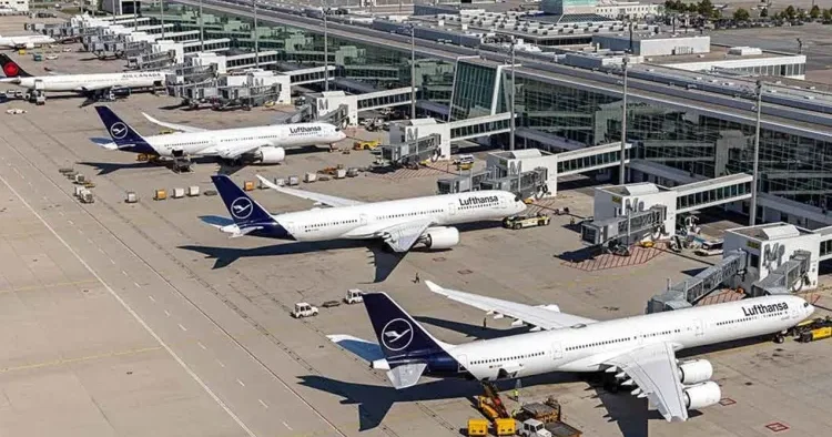 Münhen hava limanında fövqəladə vəziyyət Uçuşlar dayandırıldı