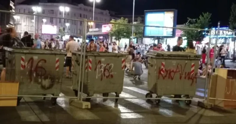 Belqradda etiraz aksiyası keçirilir